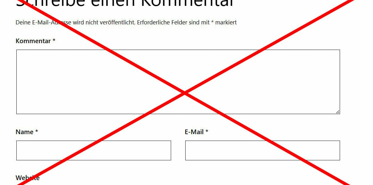 WordPress Kommentare abschalten oder nicht