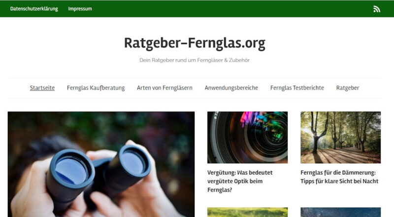 WordPress Theme auf Ratgeber-Fernglas.org