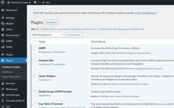 WordPress-Plugins für eine erfolgreiche Nischenseite WordPress-Plugins für eine erfolgreiche Nischenseite