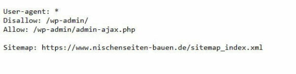XML-Sitemap in der robots.txt XML-Sitemap in der robots.txt