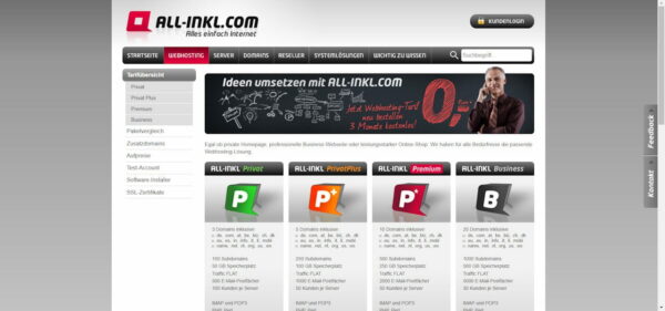 Shared Hosting bei All-Inkl