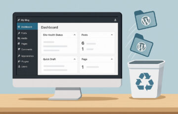 Aufgeräumtes Dashboard mit gelöschten Themes – WordPress-Theme löschen zur Sicherheit und Übersichtlichkeit