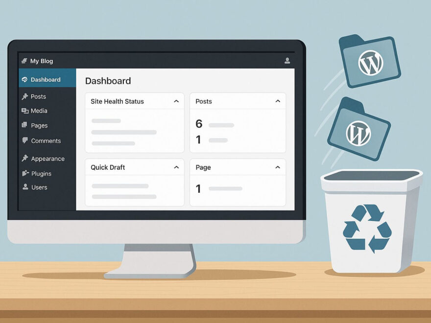 wp theme loeschen grund Aufgeräumtes Dashboard mit gelöschten Themes – WordPress-Theme löschen zur Sicherheit und Übersichtlichkeit