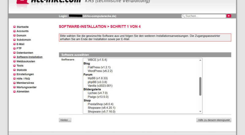 WordPress installieren: der automatische Weg