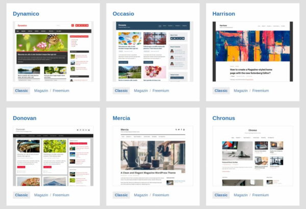 Premium Themes von Themezee Premium Themes von Themezee