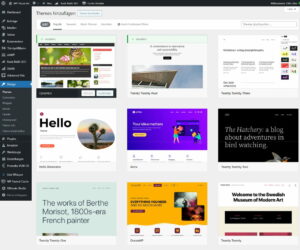 verschiedene kostenlose WordPress Themes