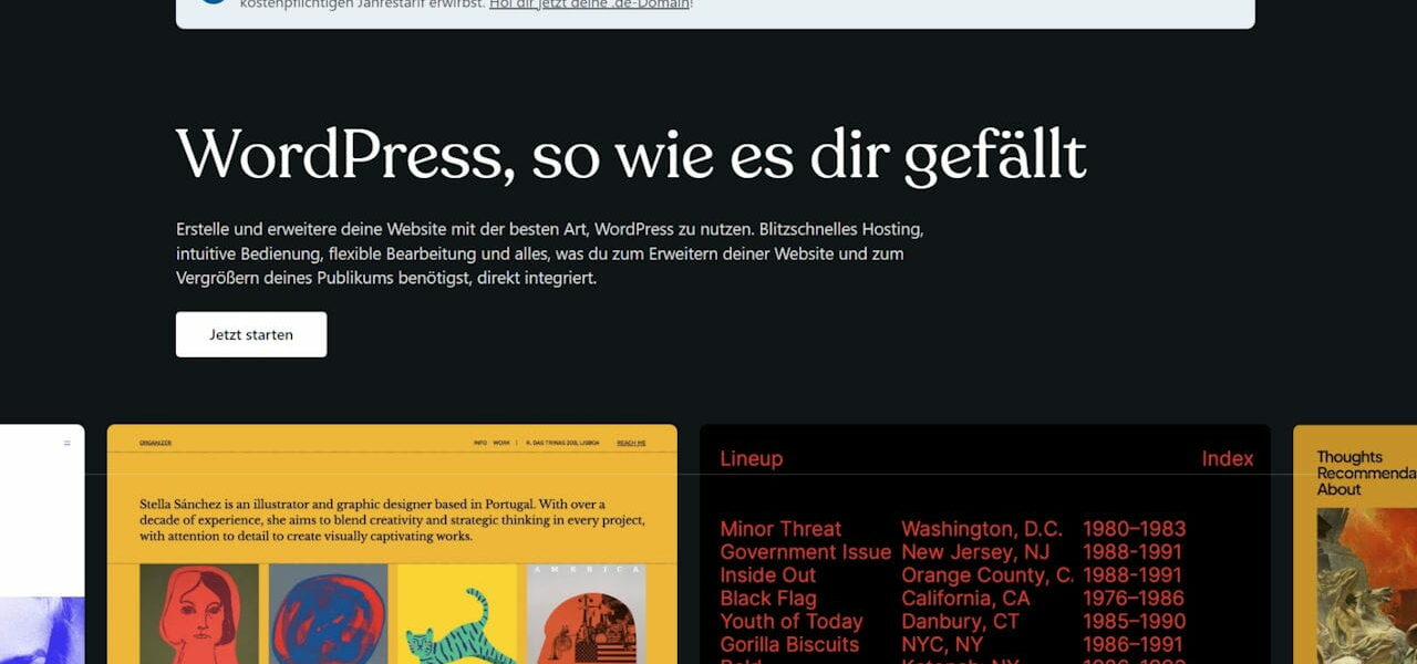 WordPress.com Website Screenshot