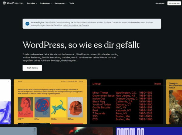 WordPress.com Website Screenshot