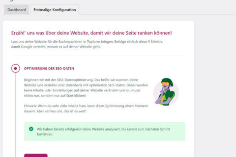 Konfigurationsassistent von Yoast SEO