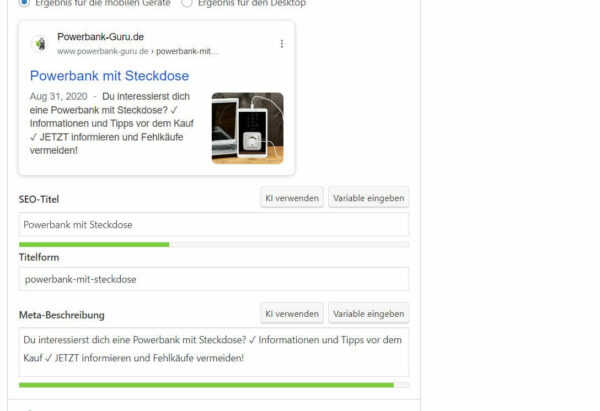 Yoast SEO Meta Box verwenden Yoast SEO Meta Box verwenden