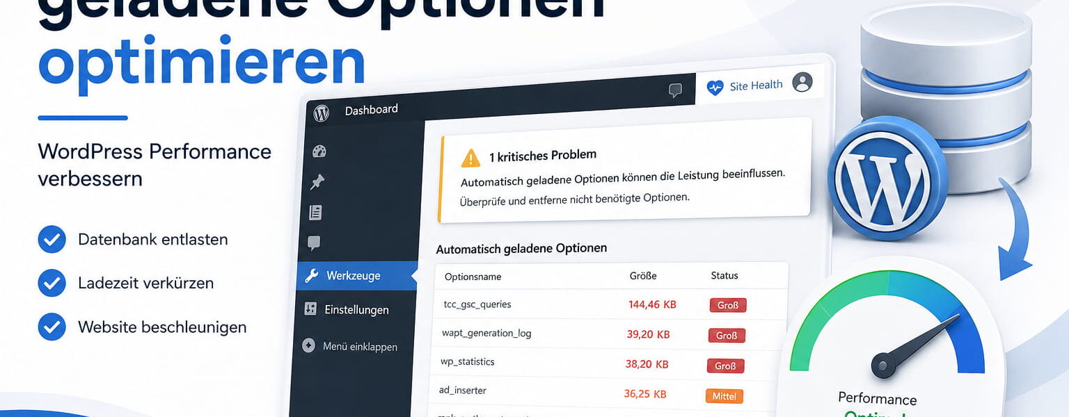 Automatisch geladene Optionen in WordPress optimieren