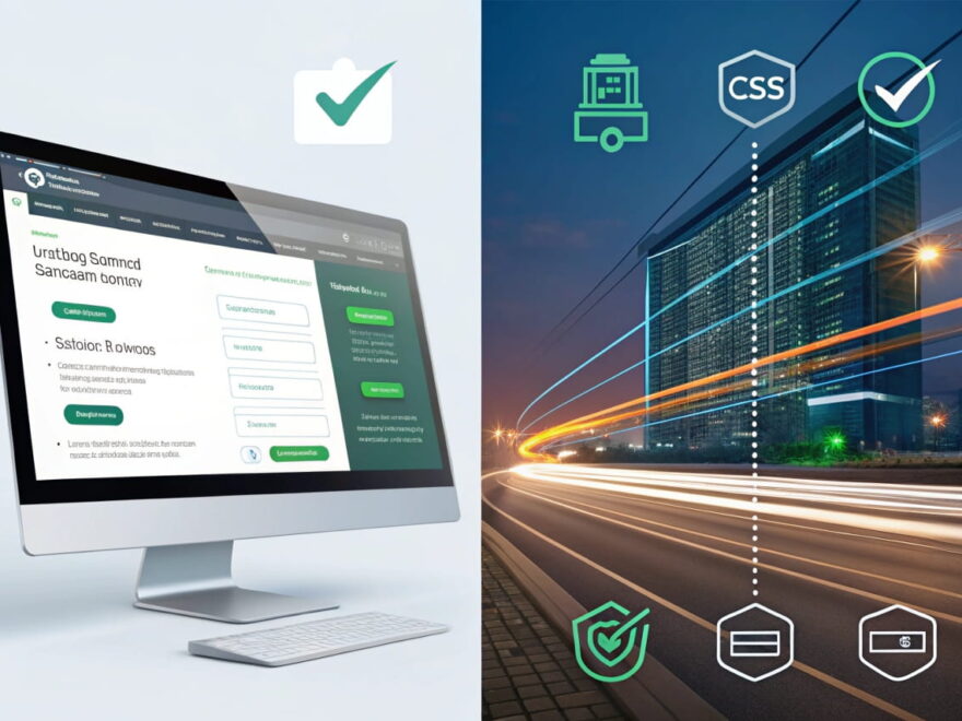 Vergleich: Statische Nischenseite mit HTML und CSS vs. dynamische Website mit CMS und Datenbank.