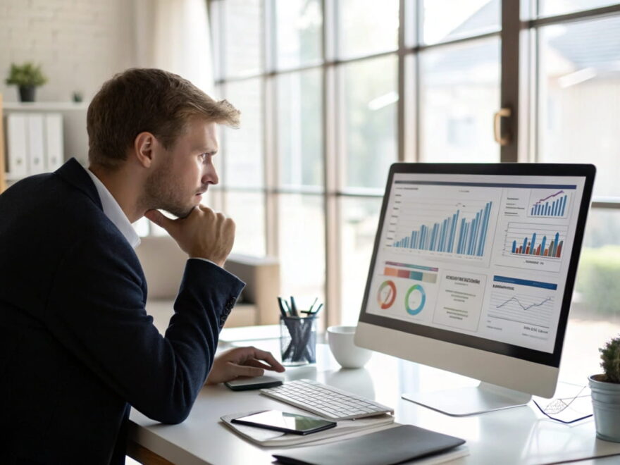 Der richtige Zeitpunkt, um eine Nischenseite zu verkaufen – Analyse von Website-Daten auf dem Bildschirm