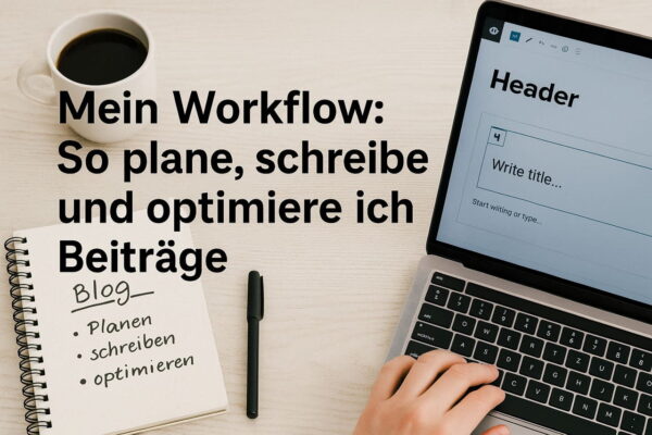 Blog-Setup Workflow: Beiträge effizient planen, schreiben und optimieren Mein Workflow im Blog-Setup – So plane, schreibe und optimiere ich neue Beiträge
