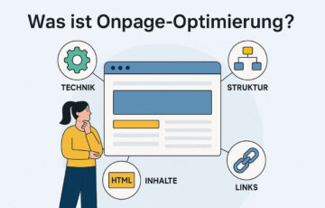 Was ist Onpage-Optimierung – grafische Übersicht mit Technik, Struktur, Inhalte und Links