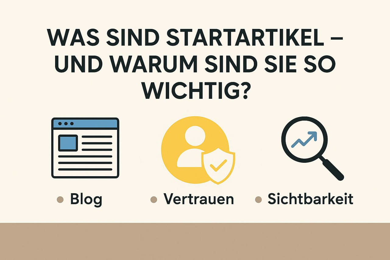 Was sind Startartikel – Bedeutung für Blog, Vertrauen und Sichtbarkeit