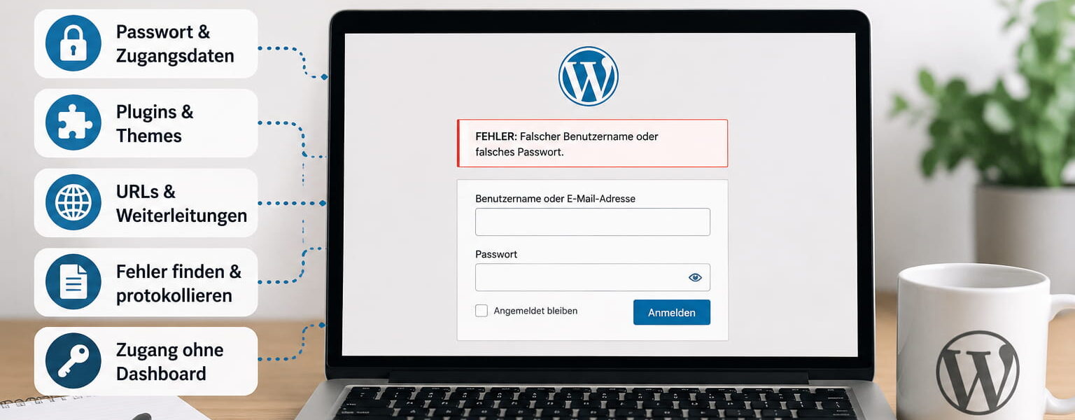 WordPress Login Probleme beheben – typische Ursachen und Lösungen im Überblick
