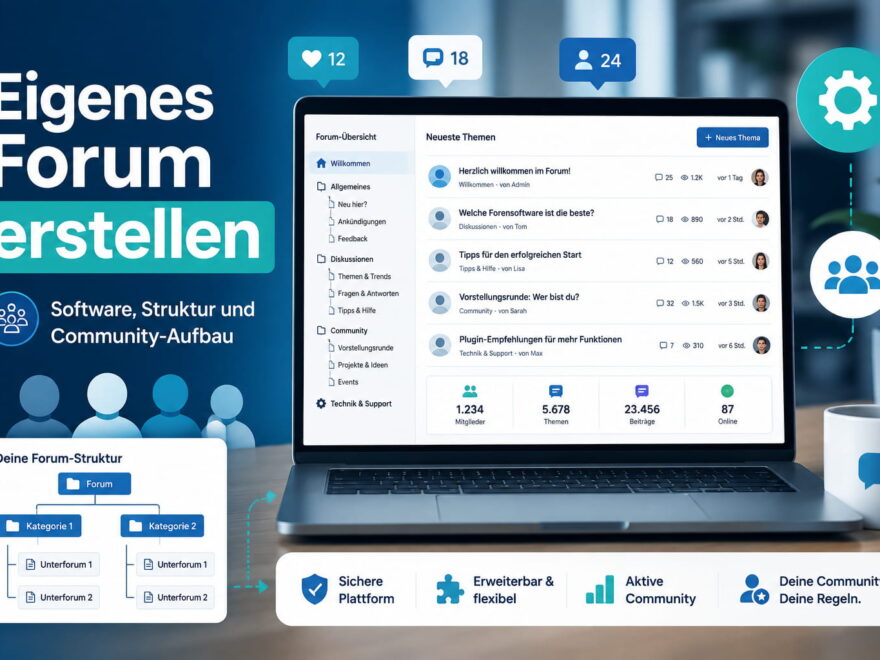 Forum erstellen mit Software, Struktur und Community-Aufbau