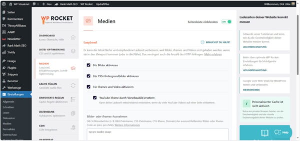 HTTP-Anfragen minimieren mit Lazy Load in WP Rocket
