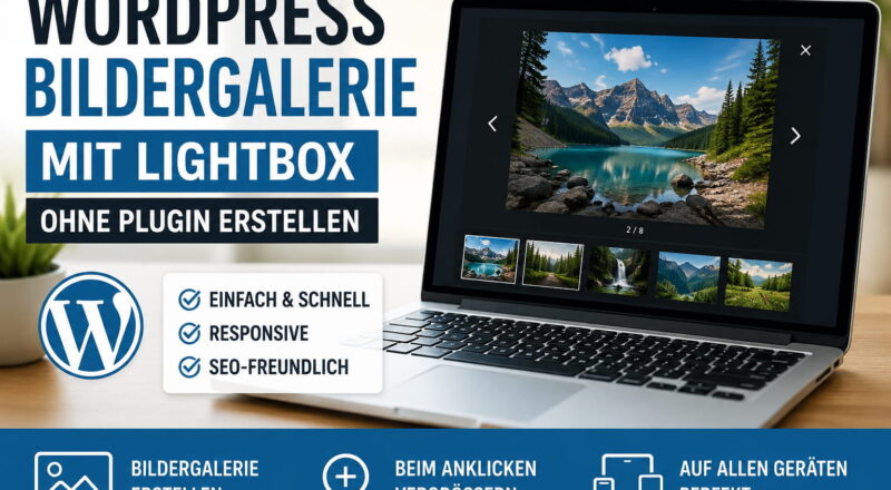 WordPress Bildergalerie mit Lightbox ohne Plugin erstellen