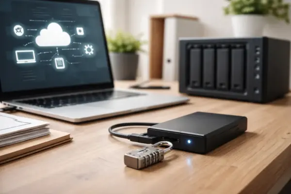 Backups sicher extern speichern und vor Datenverlust schützen Externer Speicherort für WordPress-Backups mit zusätzlicher Sicherheitsabsicherung