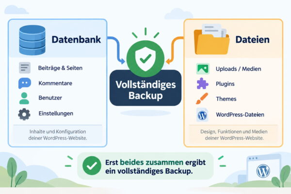 WordPress Backup aus Datenbank und Dateien