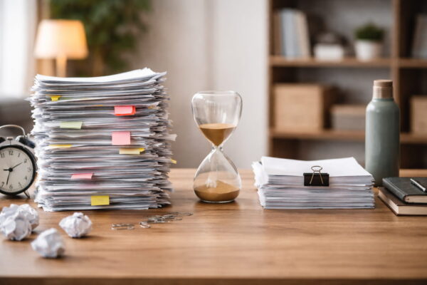 Vergleich zwischen hohem Arbeitsaufwand und fokussierter Arbeitsweise beim Bloggen