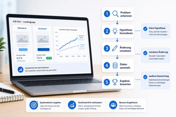 Conversion-Optimierung mit A/B-Test und systematischer Auswertung der Conversion-Rate