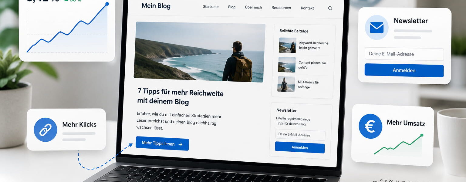 Conversion-Optimierung für Blogs mit mehr Klicks, Newsletter-Anmeldungen und Einnahmen