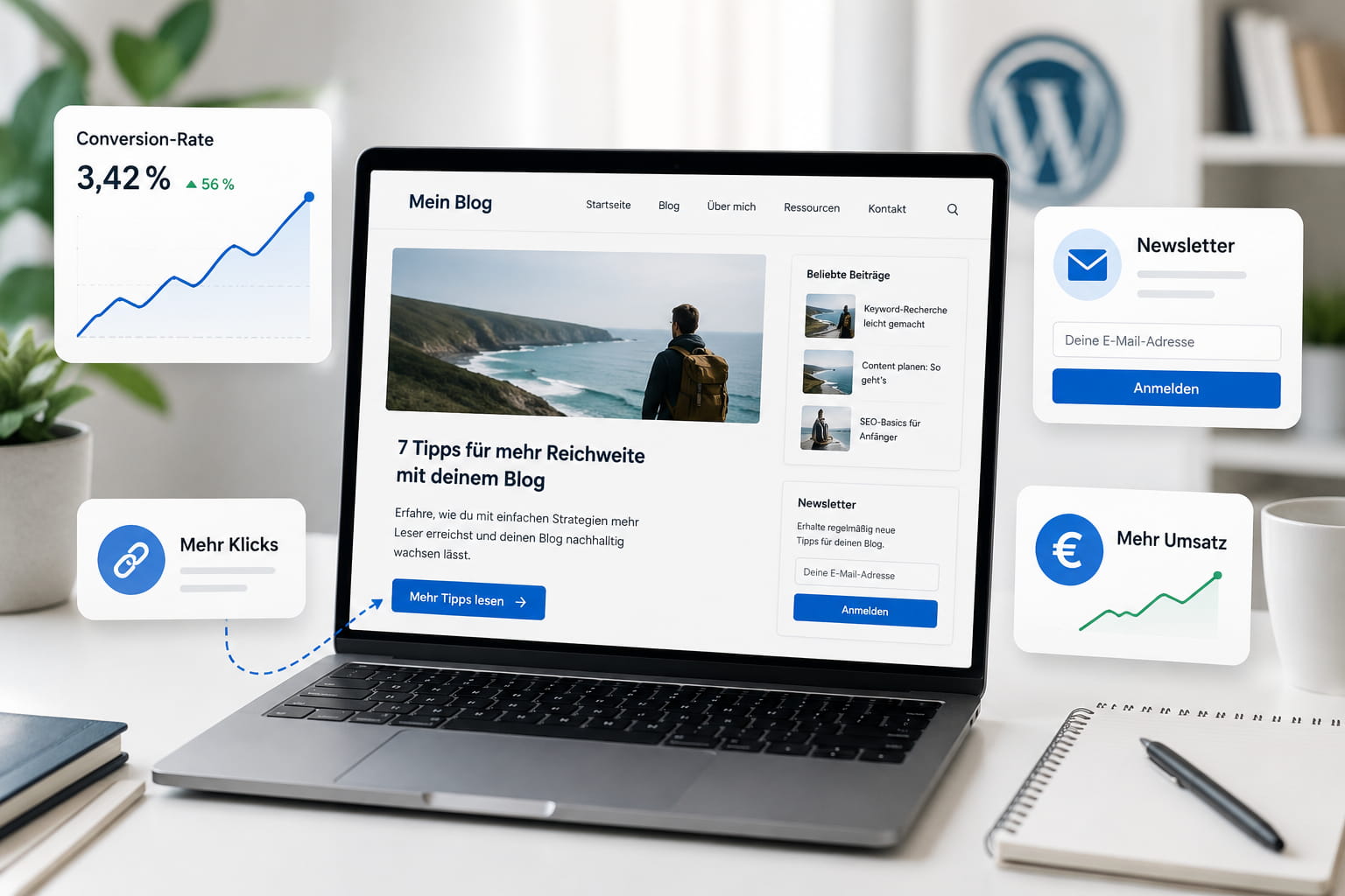 Conversion-Optimierung für Blogs mit mehr Klicks, Newsletter-Anmeldungen und Einnahmen